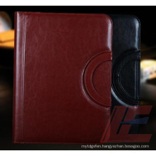 Multi-Functional A4 Leather Document File Cover Folder with Calculator Site, File Holder Briefcase